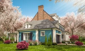 house in colonial style